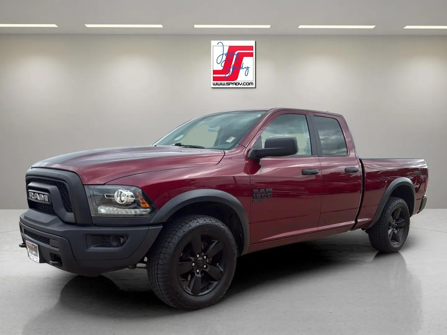 2020 RAM 1500 Classic Warlock in Red — front three-quarter view