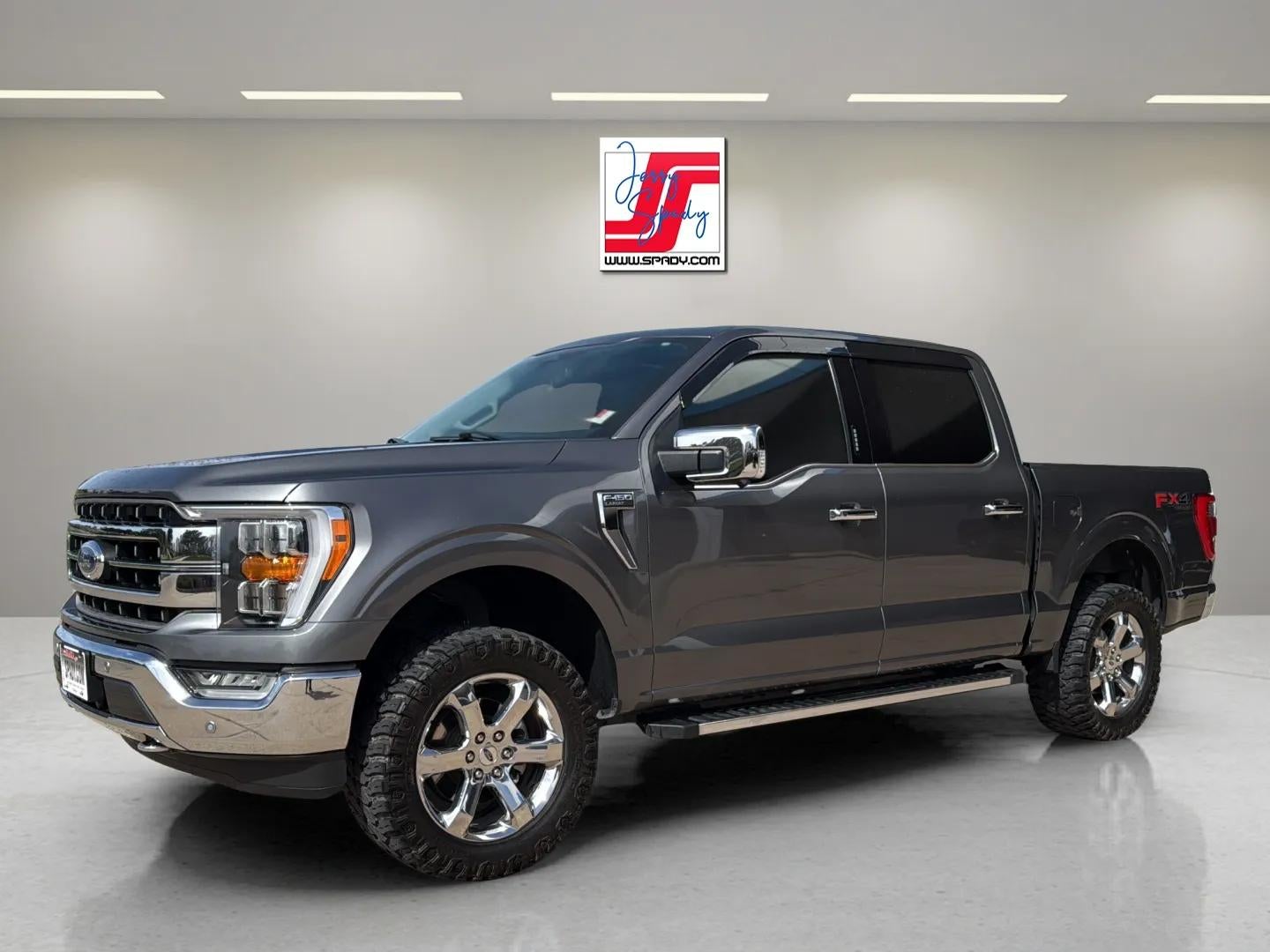 2021 Ford F-150 XL in Gray — front three-quarter view