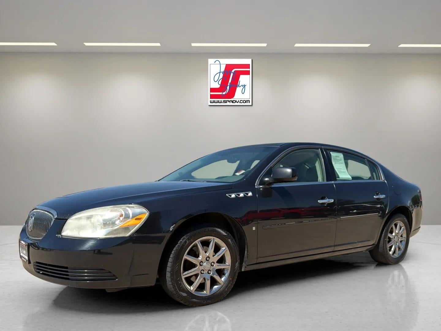 2008 Buick Lucerne CXL in Carbon Black Metallic — front three-quarter view