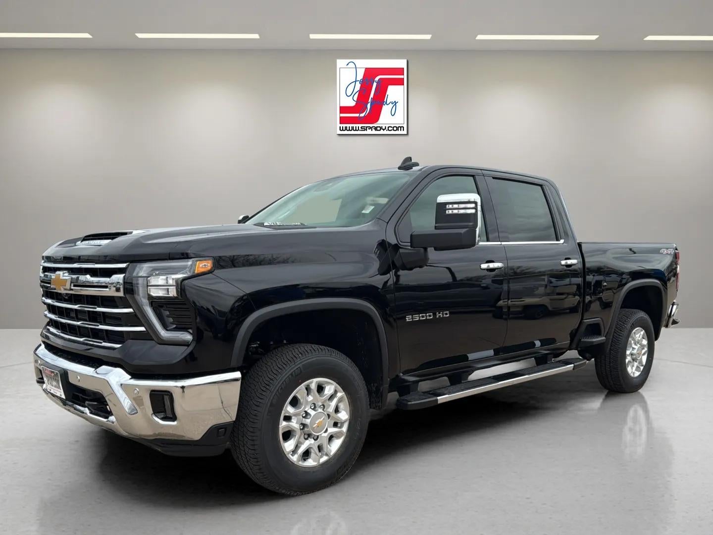 2026 Chevrolet Silverado 2500 HD LTZ in Black — front three-quarter view