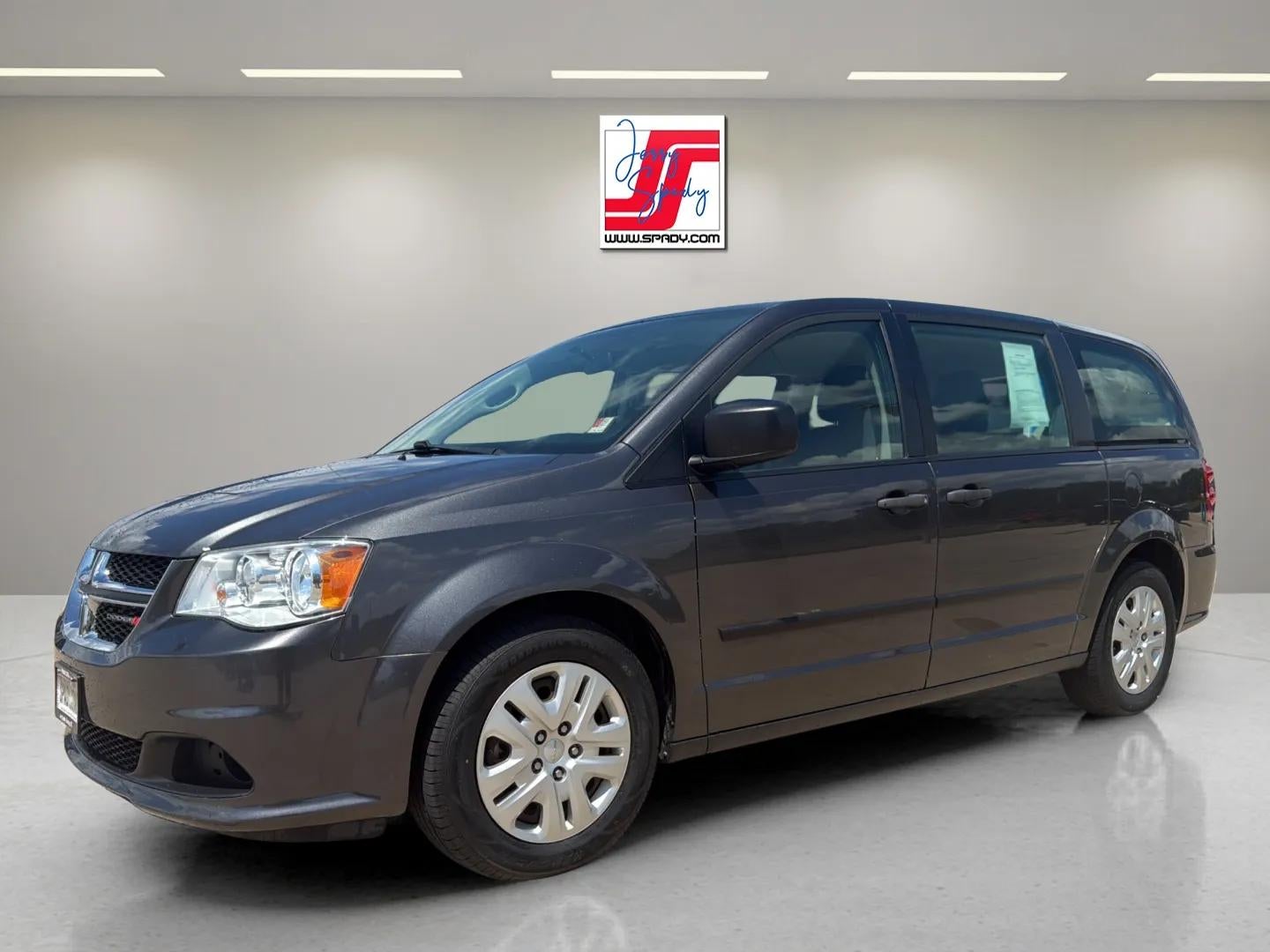 2016 Dodge Grand Caravan American Value Pkg in Gray — front three-quarter view