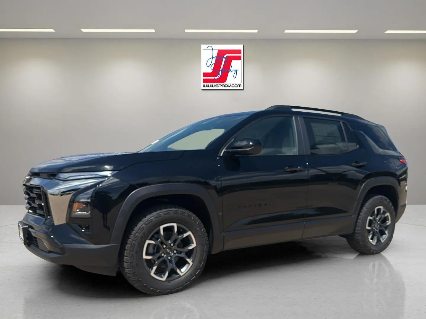 2027 Chevrolet Equinox AWD ACTIV in Mosaic Black Metallic — front three-quarter view