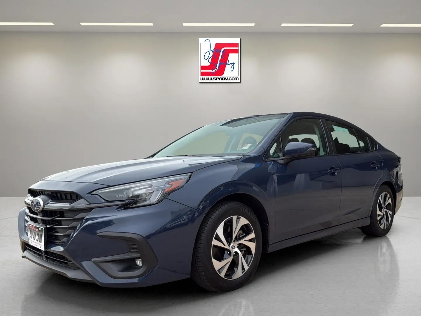 2025 Subaru Legacy Premium in Blue — front three-quarter view