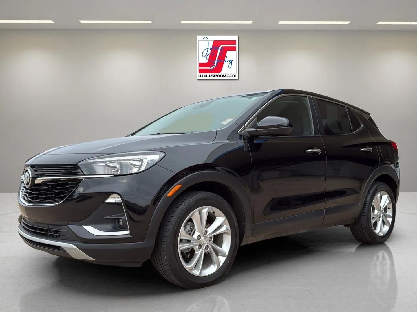 2023 Buick Encore GX Preferred in Ebony Twilight Metallic — front three-quarter view